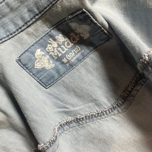 Mudd Girls M(10/12) Chambraly Long Sleeve Snap Shirt SUPER SOFT - Picture 13 of 14